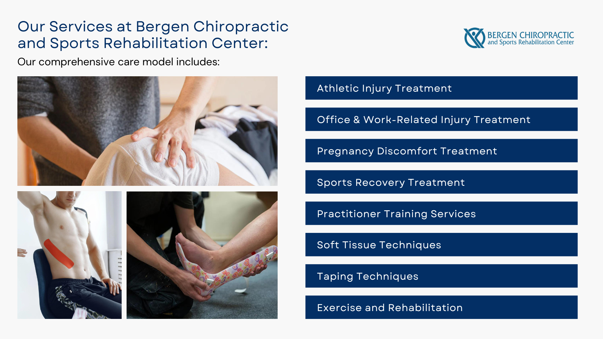 Services at Bergen Chiropractic