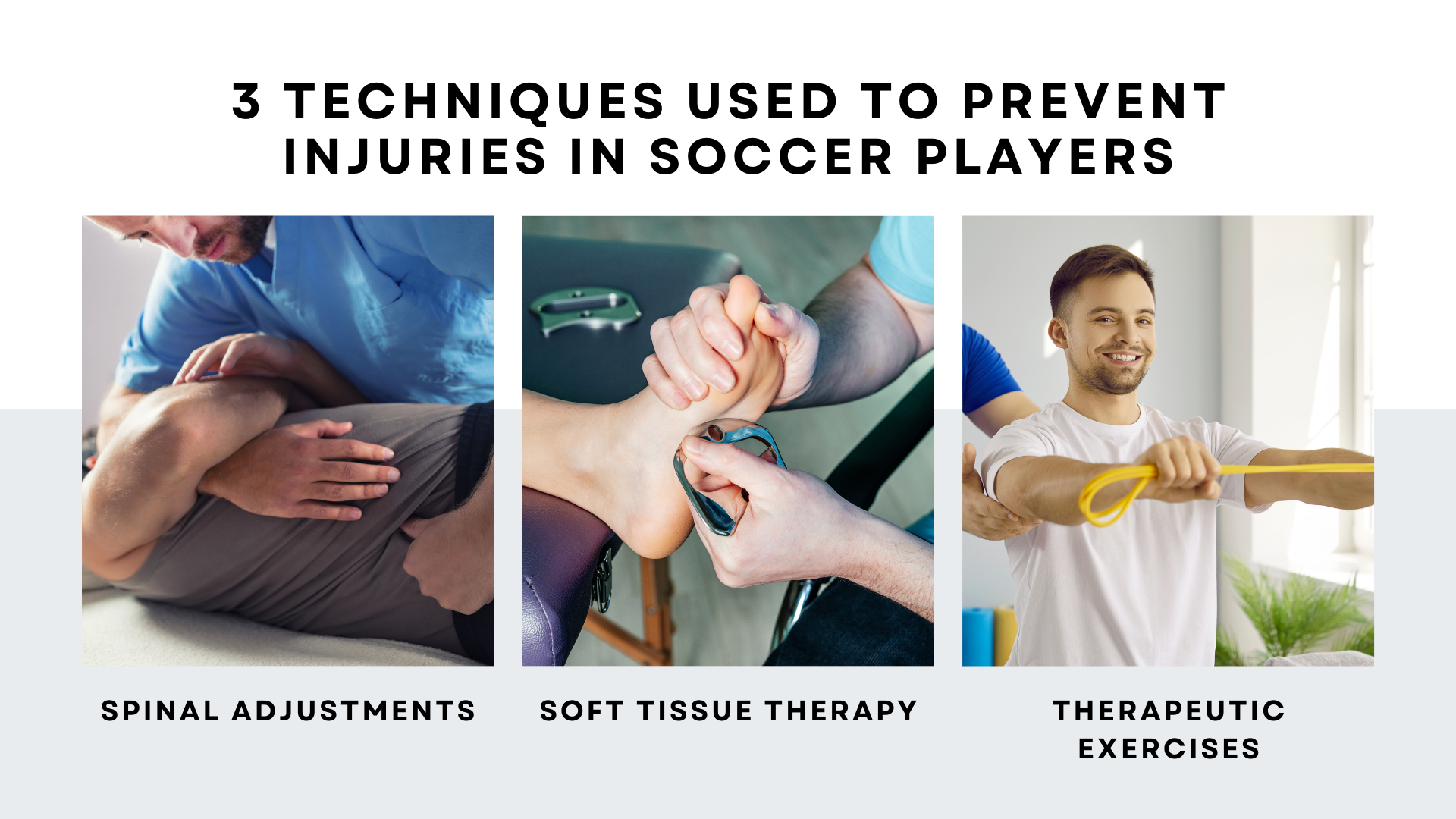 3 techniques used to prevent injuries in soccer players