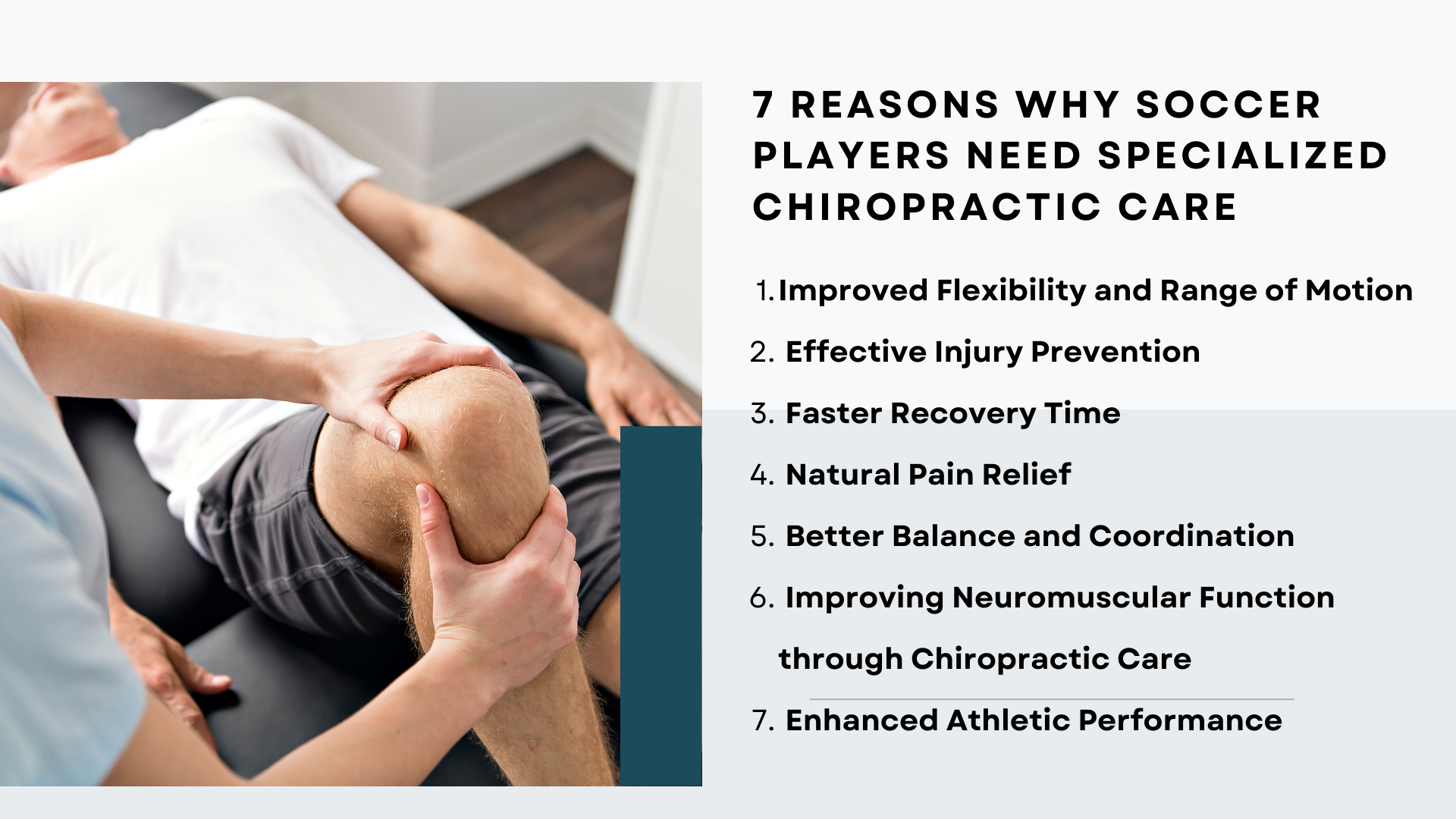 7 reasons why soccer players need specialized chiropractic care