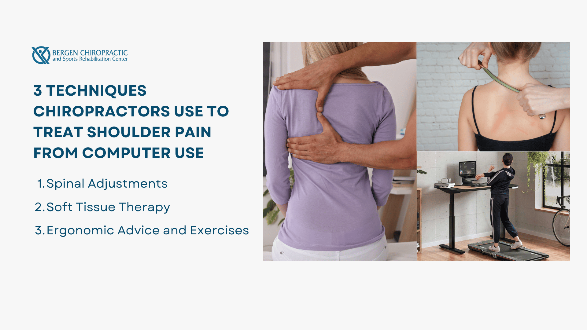 3 techniques chiropractors use to treat shoulder pain from computer use