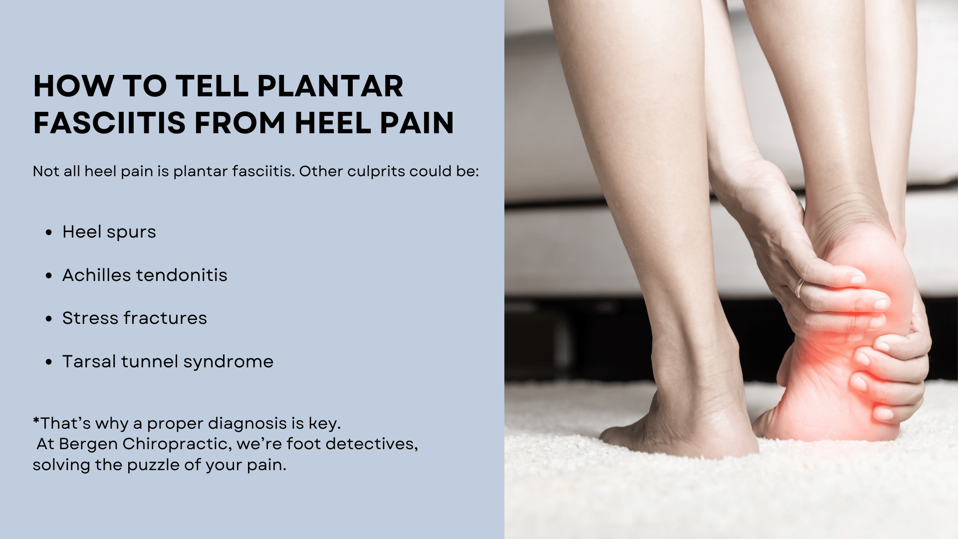 how to tell plantar fasciitis from heel pain