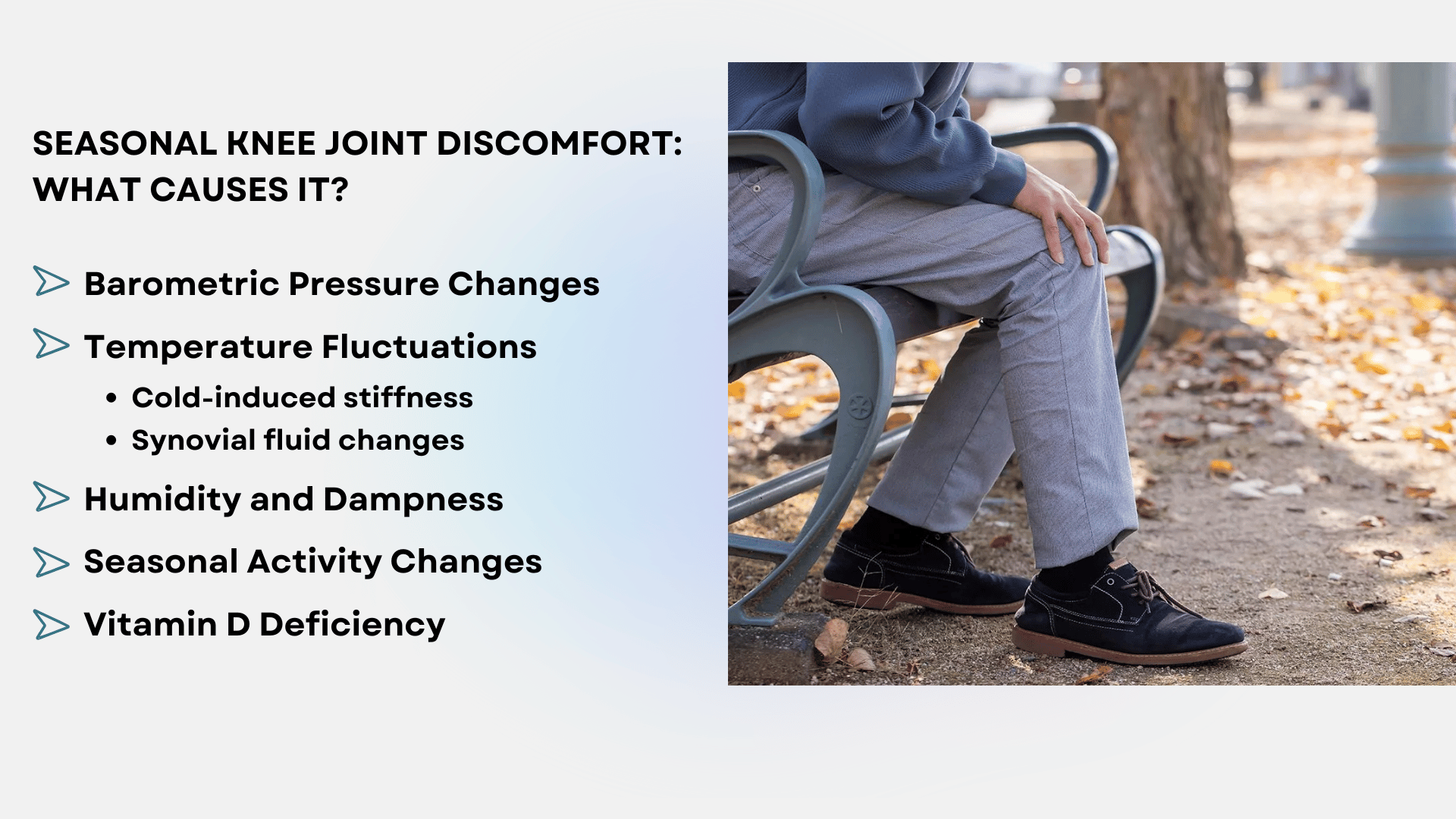 seasonal knee joint discomfort what causes it